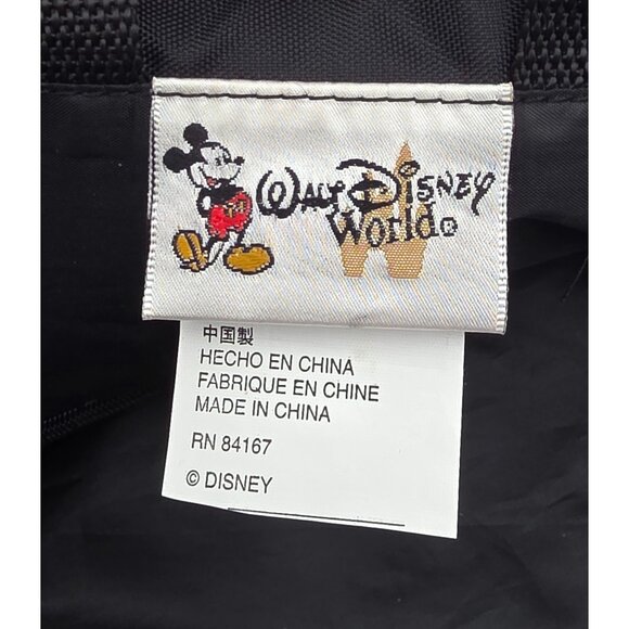 Walt Disney World Black Drawstring Backpack, 2005 - Picture 6 of 8